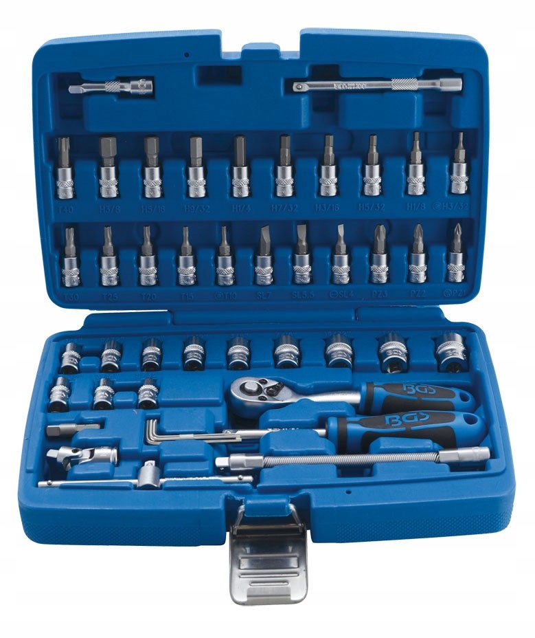 

Komplet kluczy calowych 46szt, Harley, Bgs