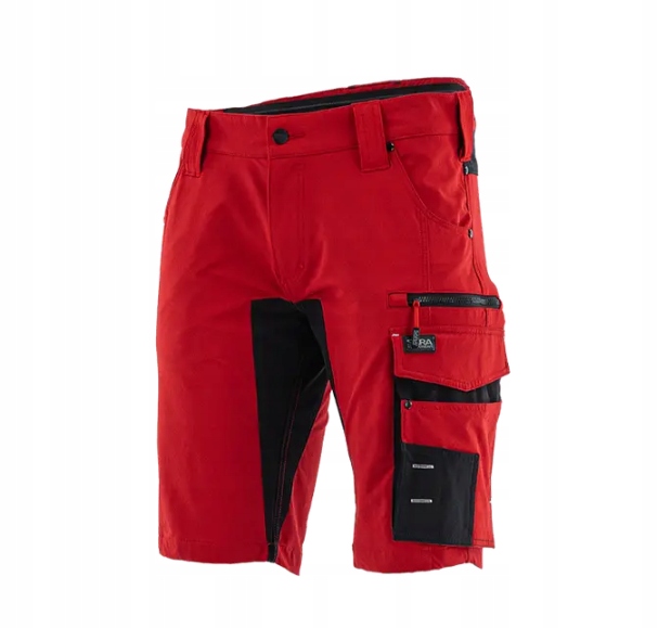Krótkie Spodenki Robocze Szorty Motionflex Sara r. XL czerwone