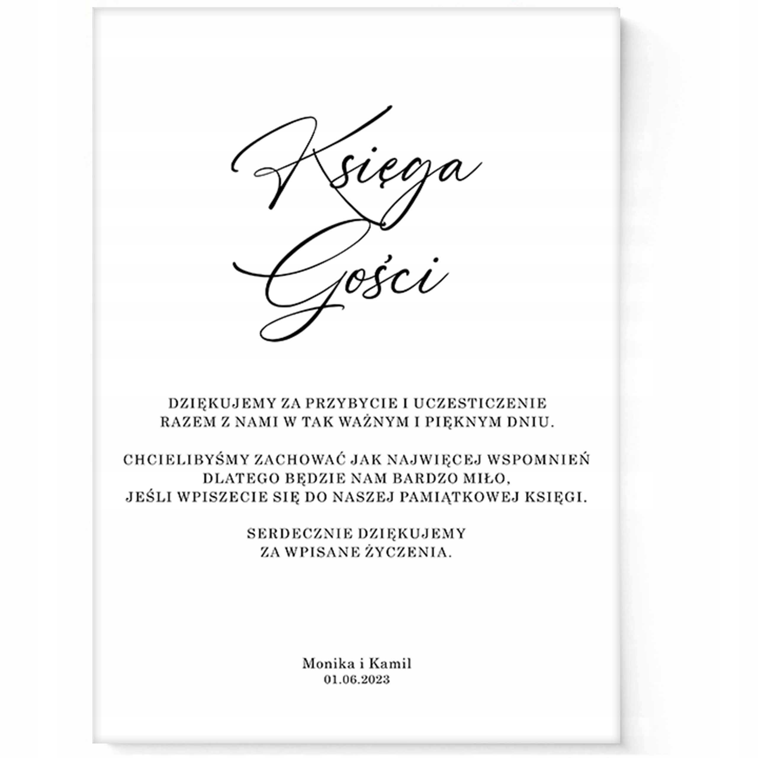 Księga gości powitanie wesele ślub pamiątka PDF Marka inny