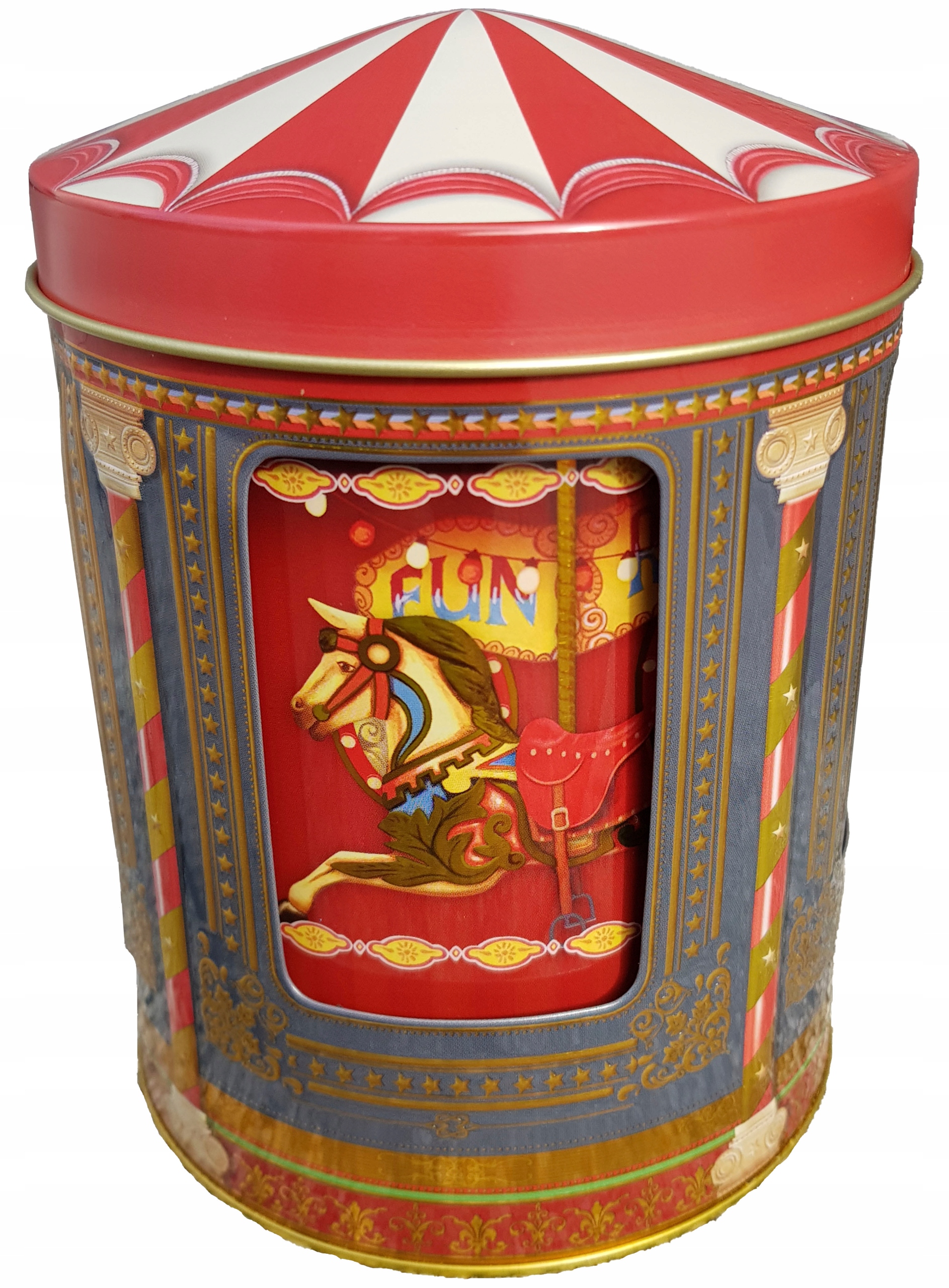 Pozytywka Karuzela16x12 Puszka_METALOWA Prezent