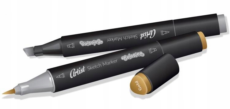 Markery Do Szkicowania Srebrny Złoty Colorino Rodzaj pisaki