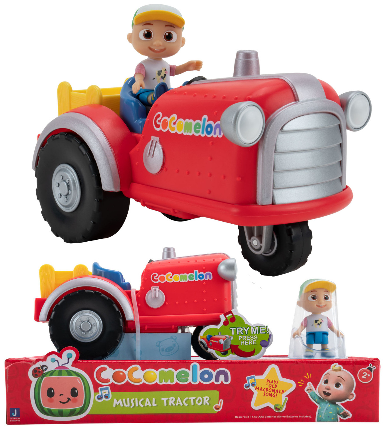 

CoComelon Muzyczny Traktor z figurką postaci Jj