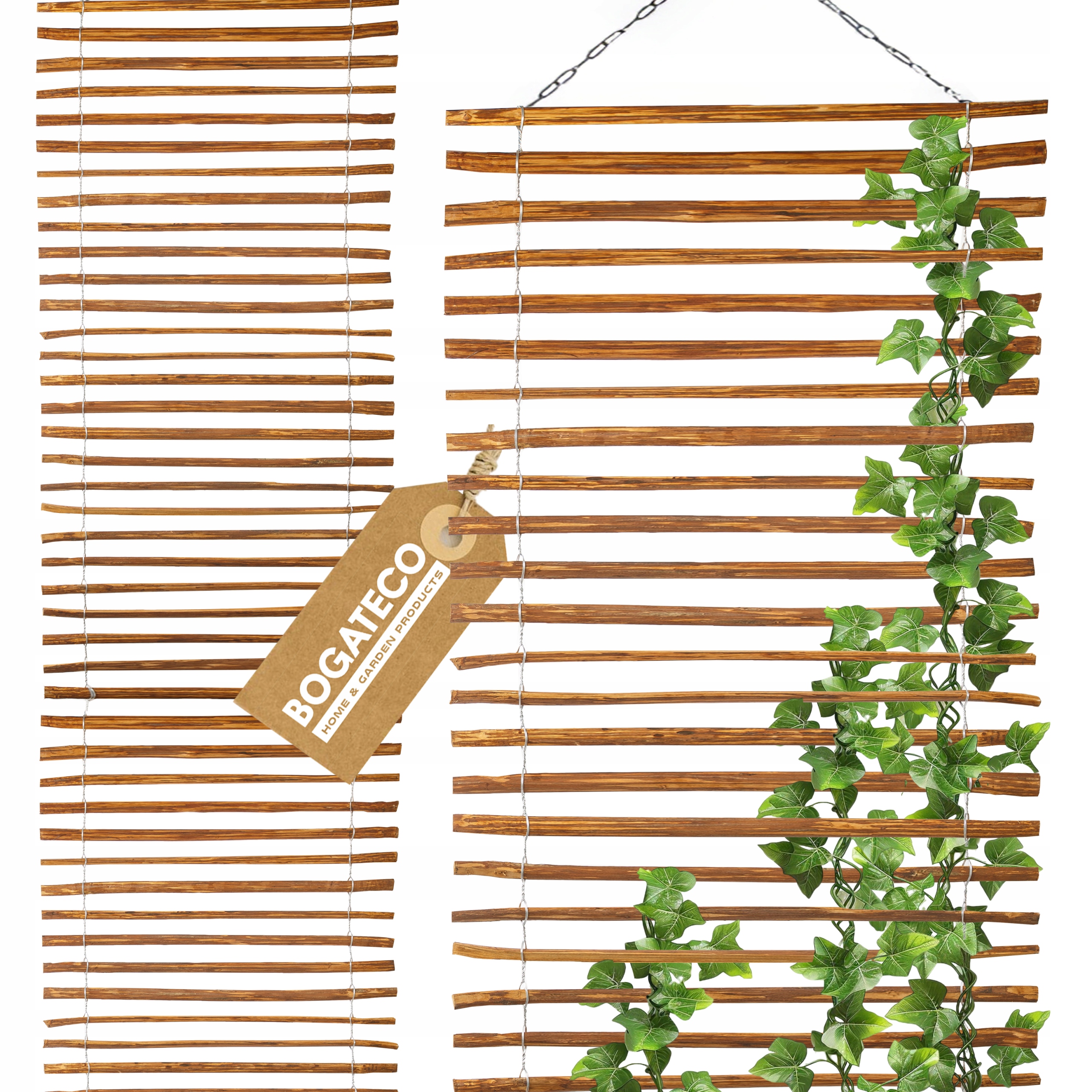 Lesní Žebříková Podpěra Na Popínavé Rostliny Závěsná 100 x 200 cm Hnědá