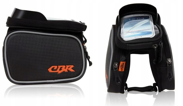 TORBA ROWEROWA SAKWA NA RAMĘ CBR UCHWYT NA TELEFON WIELOFUNKCYJNY ETUI Pojemność 1.3 l