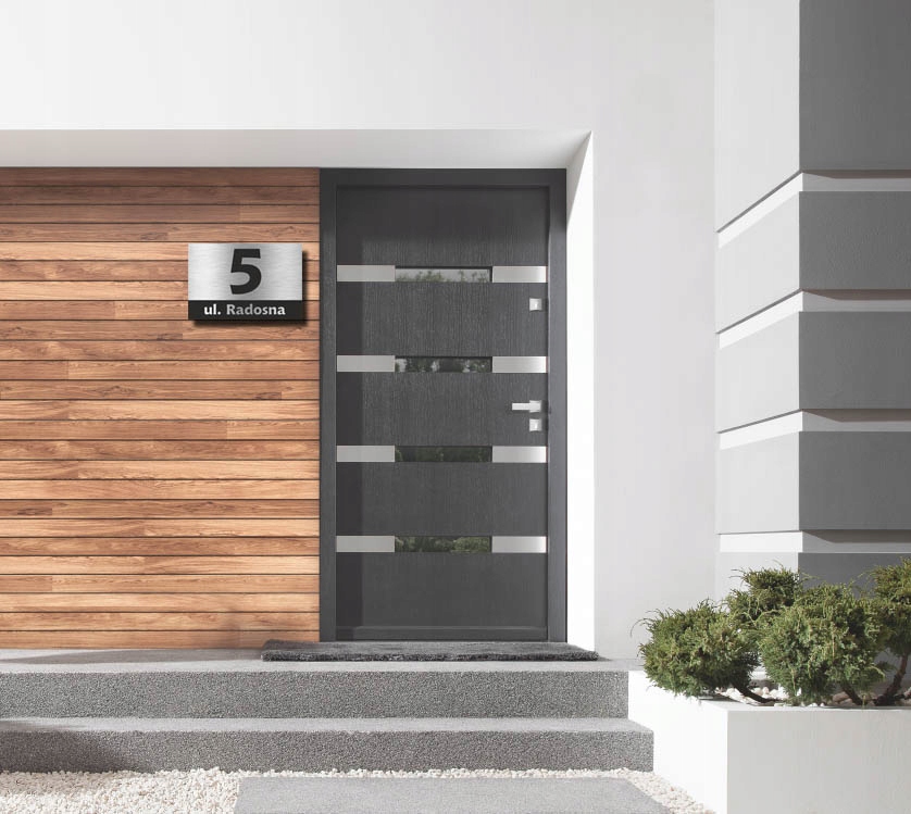 Tabliczka adresowa z numerem domu ALUMINIUM Marka inna