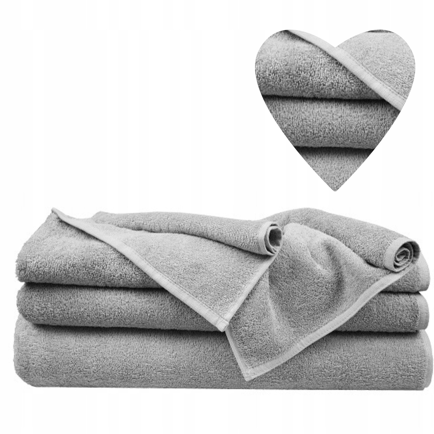 

Ręcznik kąpielowy Szary Spa 70x140cm bawełna frote