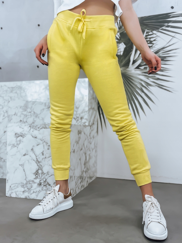 DAMSKIE SPODNIE DRESOWE GŁADKIE roz. L Wzór dominujący bez wzoru