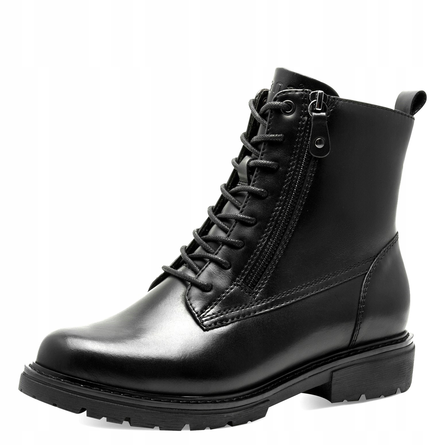 Kotníkové Boty Jana 25701-45 z přírodní kůže, černé, šířka H, Vel. 36