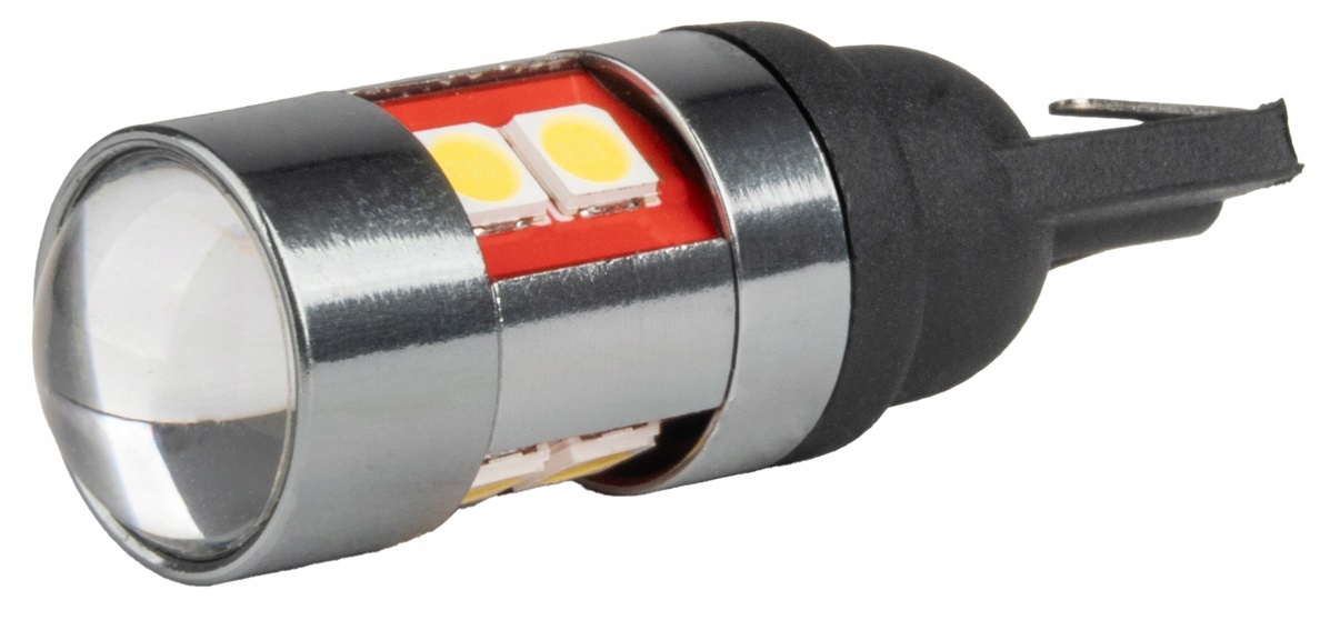 1x Żarówka Led Canbus T10 W5W 9 Smd 3030 White Białe 12V 24V 36 48V do auta