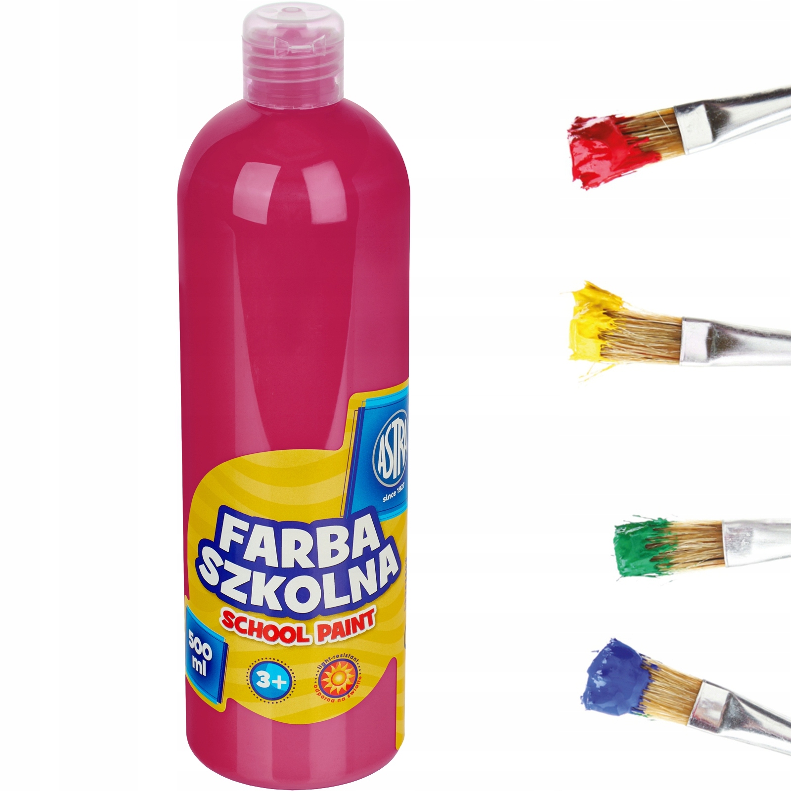 

Astra Farba Szkolna Plakatowa 500 ml różowa