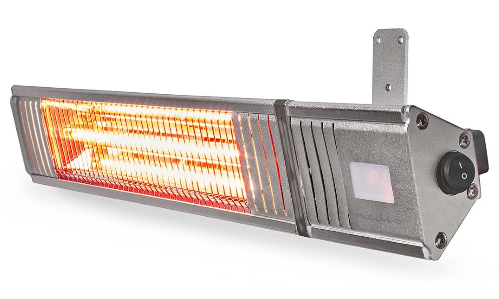 Nedis ohřívač terasy/ spotřeba 2000 W/ 9 nastavení teploty/ IP65/ na zeď/ h