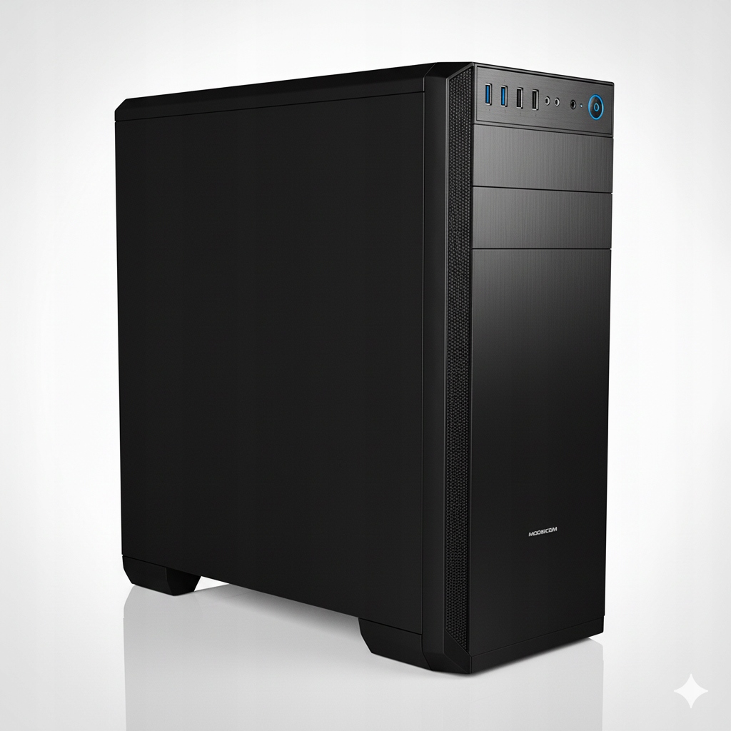 Počítačová Počítačová Skříň Modecom Oberon Pro Le černá, Midi Tower, 2x Usb 3.0