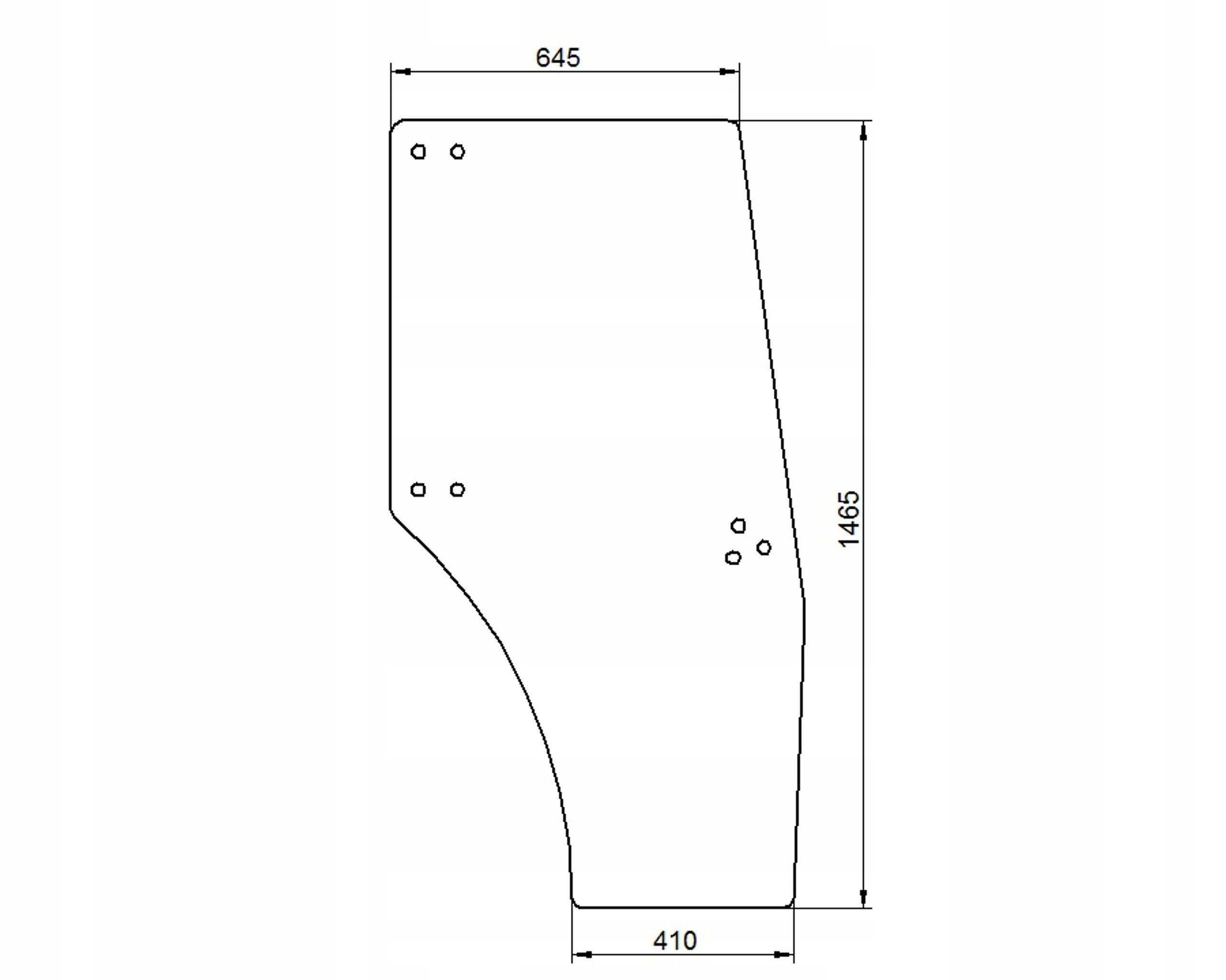 sklo Deutz Lamborghini Same dveře P 00098821010