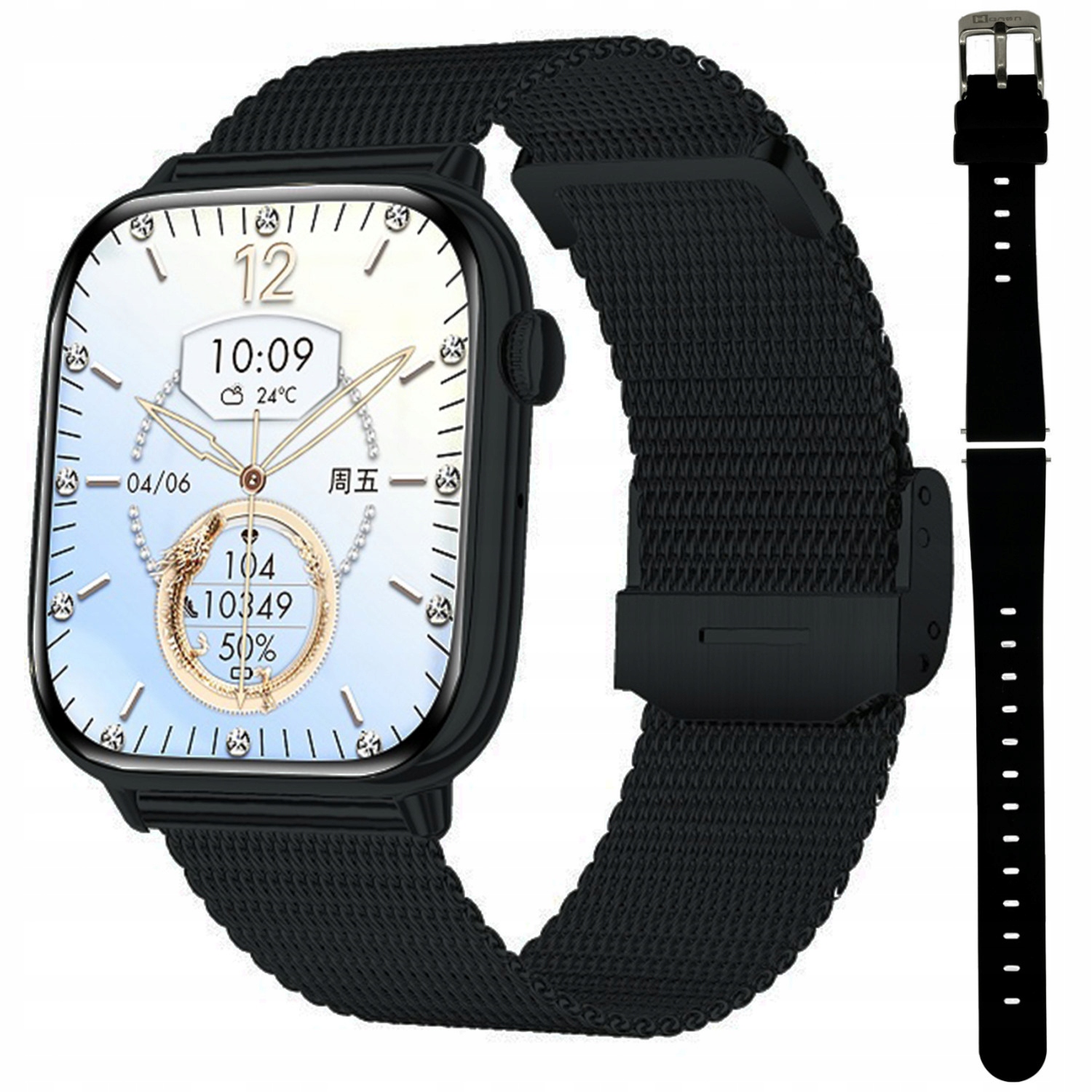 Dámské Chytré Hodinky Hagen HB34.14.144, černý náramek