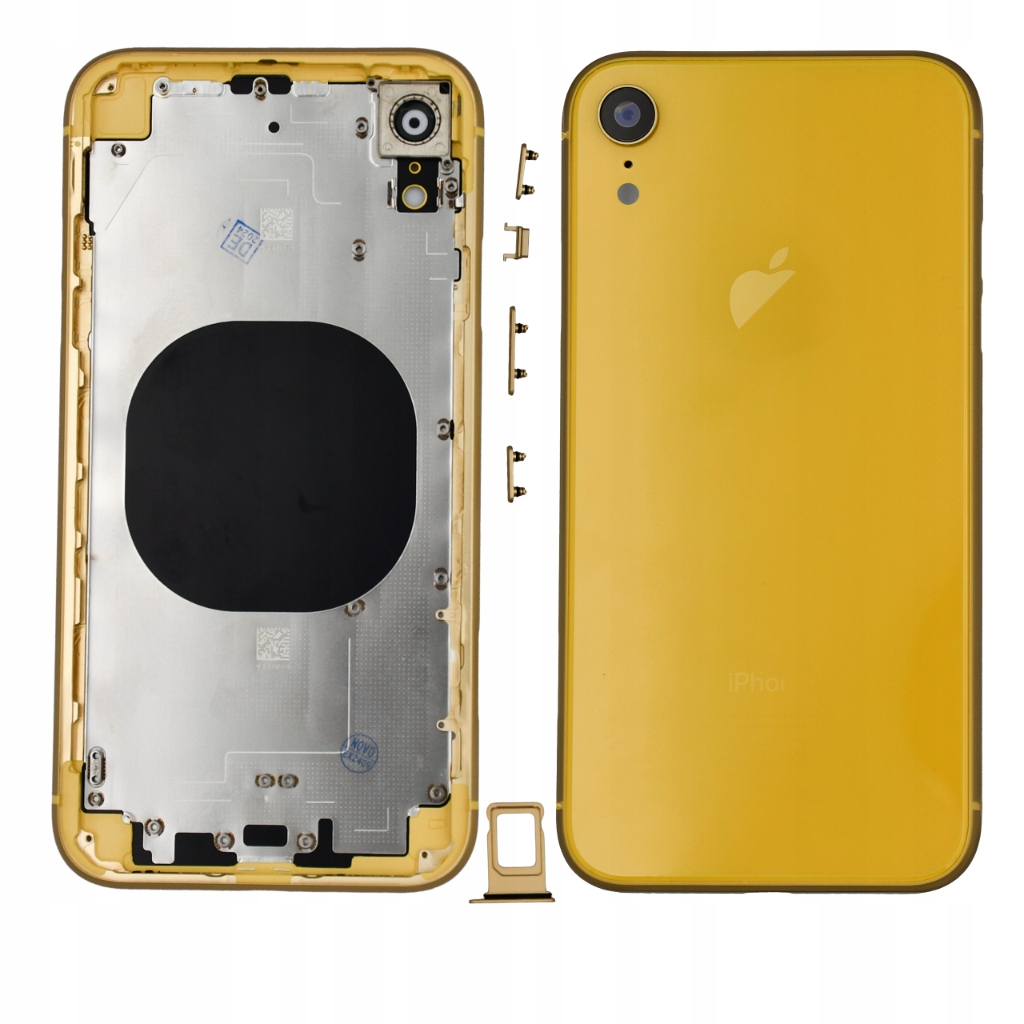 Obudowa kompletna do Apple iPhone Xr żółty korpus