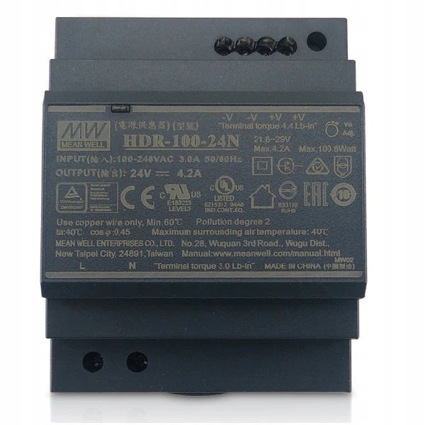 Napájecí zdroj HDR-100-24N 24V 100W Mean Well