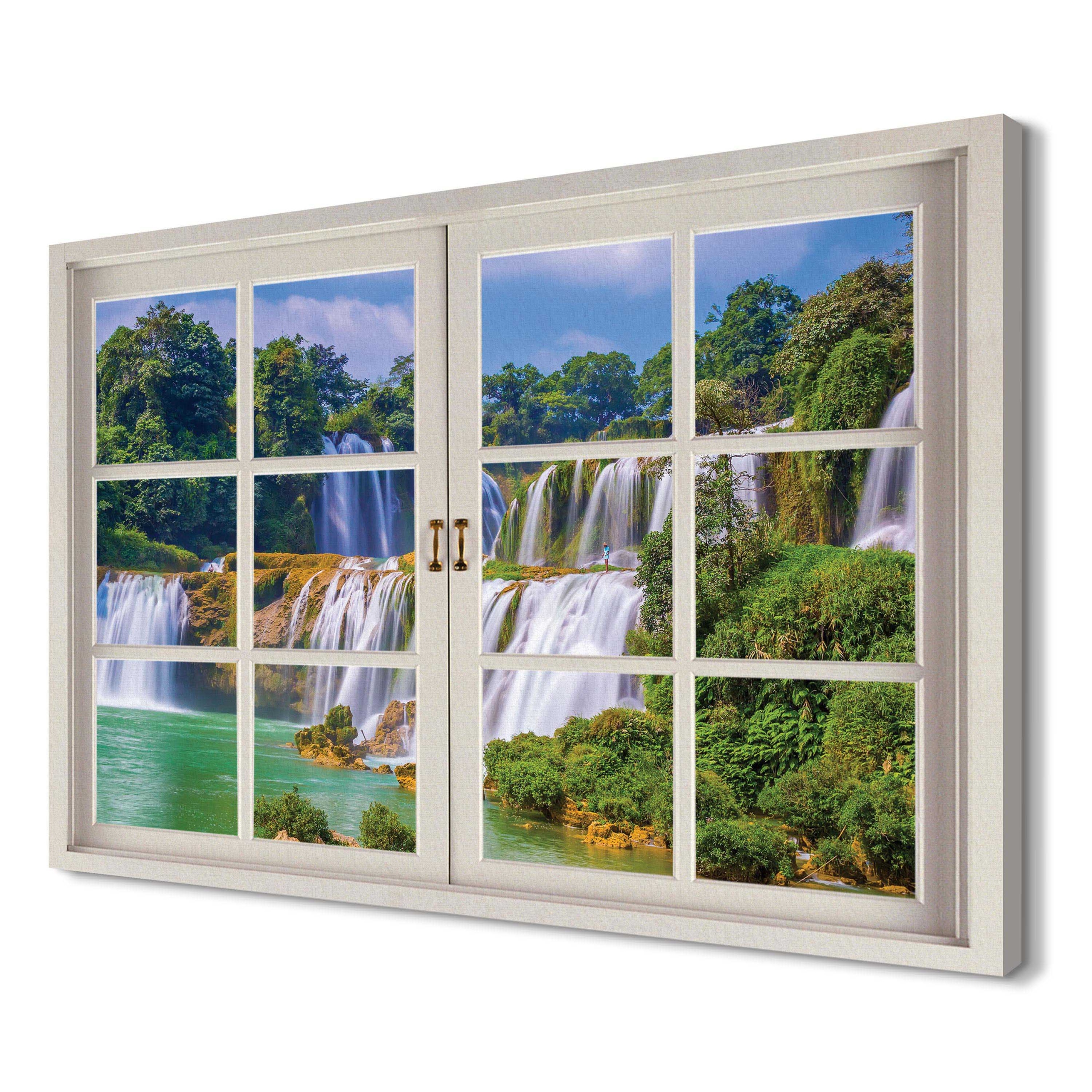 

Wodospad dekoracja 120x80 Obraz canvas 3d ścienny