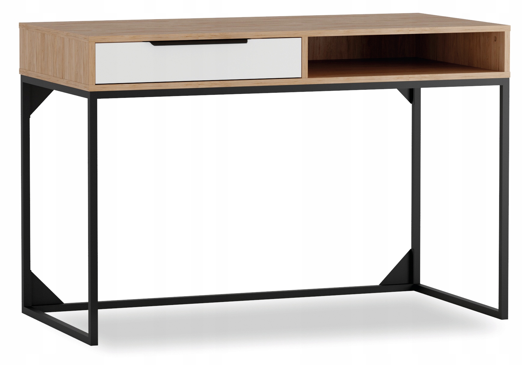 Biurko toaletka LR-01 kolekcja LANDRO hikora BIAŁY metal