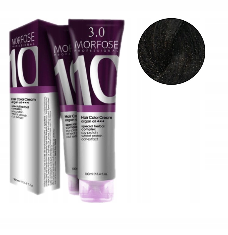 MORFOSE 10 CREME FARBA DO WŁOSÓW KREM KOLORYZUJĄCY ARGAN OIL 3.0 100ML