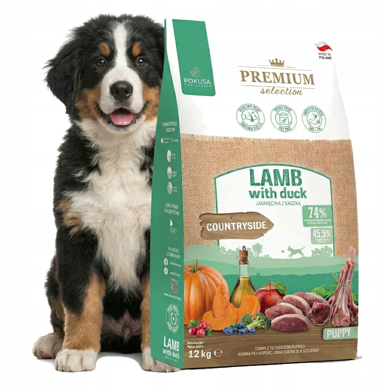 Krmivo pro štěňata Pokusa Lamb & Duck Puppy 12KG