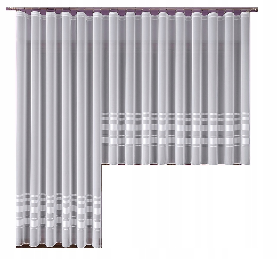 

Firanki Balkonowe Z Woalu Horn 200x250+300x160