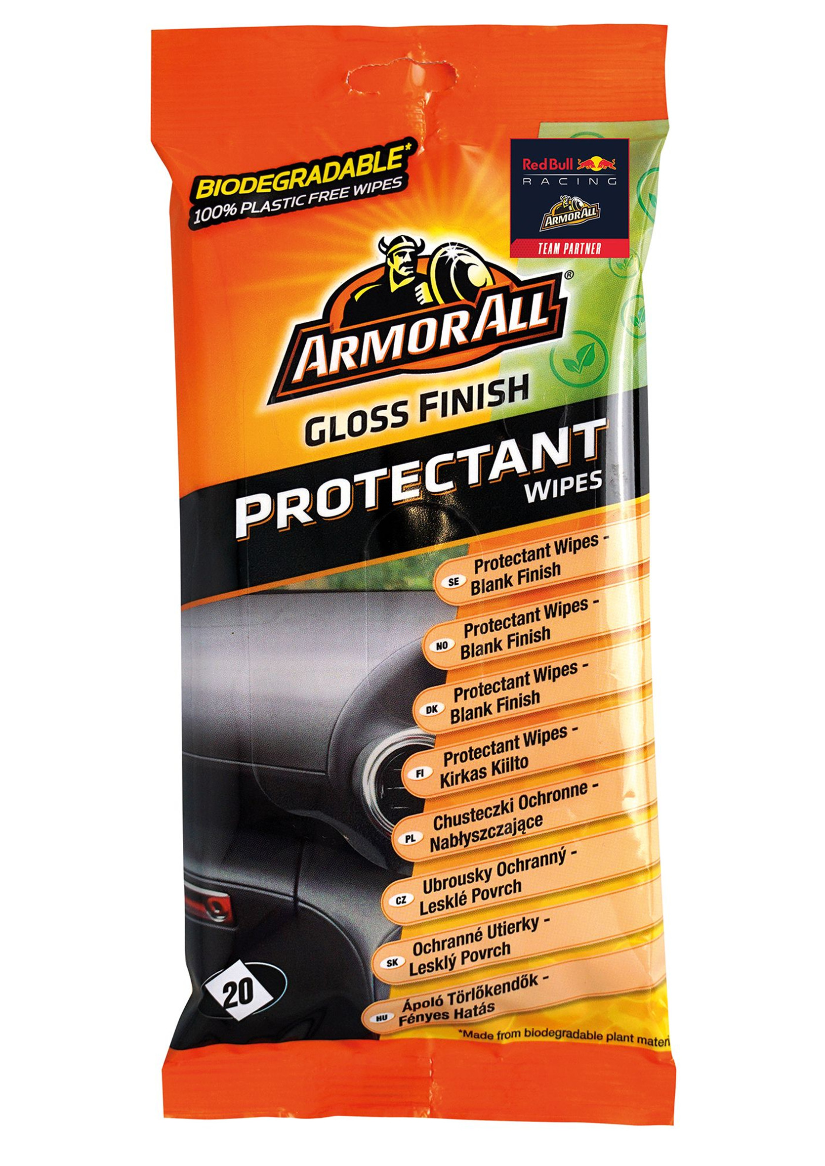 Ścierki nawilżane do Kokpitu ArmorAll Ściereczki czyszczące Błysk 20szt.