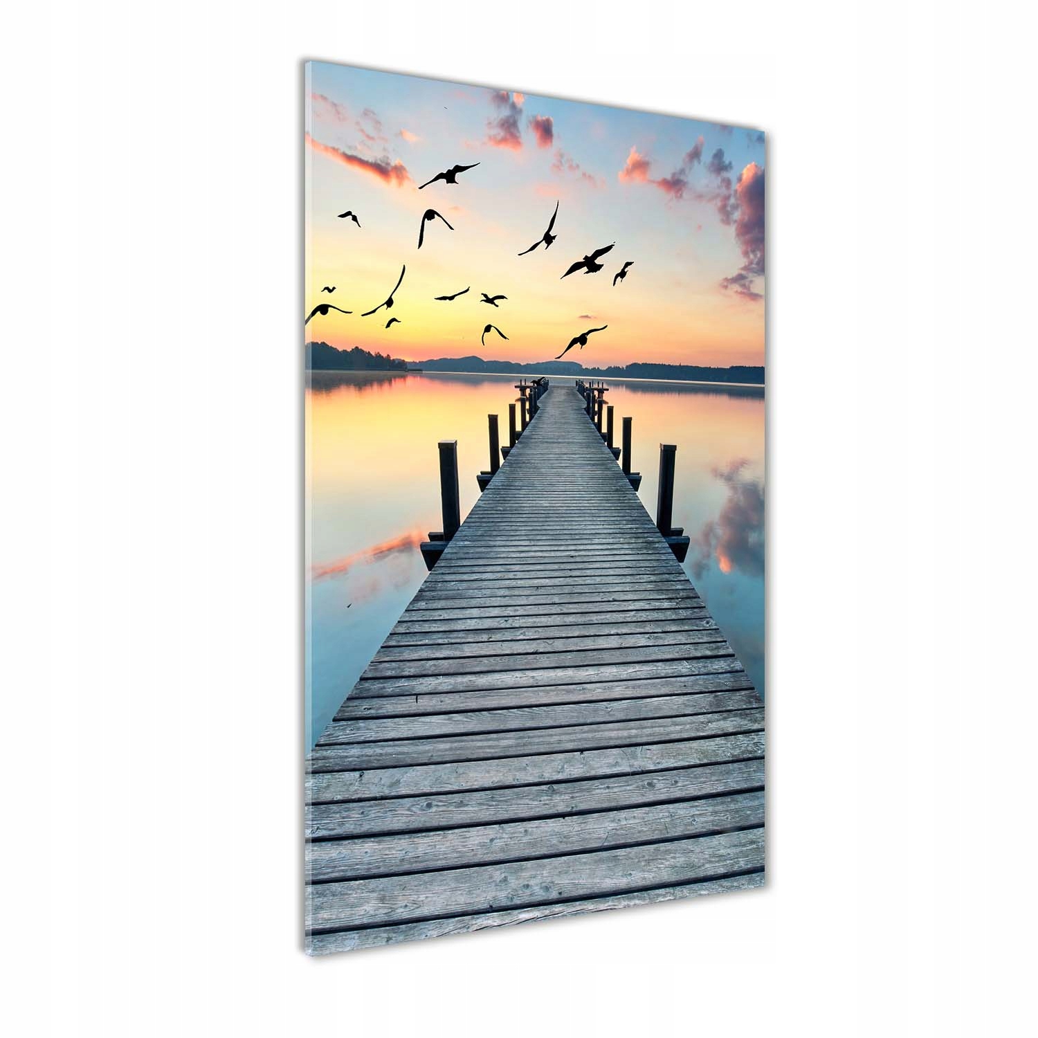 Foto obraz na skle Dřevěné molo 50x100