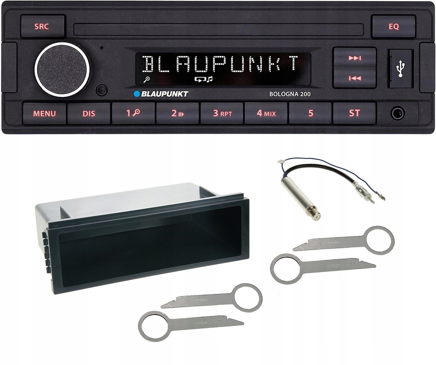 Usb rádio Aux Vw Passat B5 Golf 4 Polo T4 Seat Ibiza Blaupunkt Bologna 200