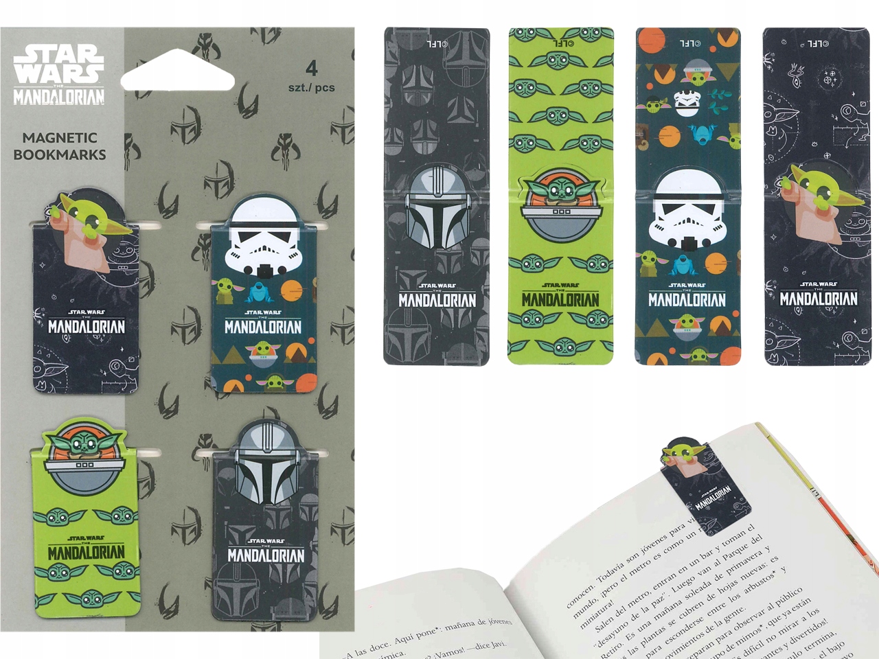 DISNEY ZAKŁADKI MAGNETYCZNE 4SZT. MANDALORIAN Kod producenta 16487PTR