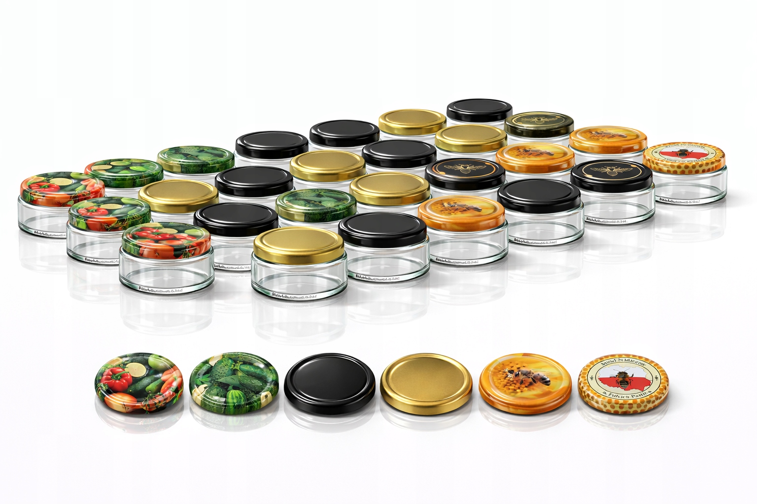 Słoik Szklany 250 ml 48 szt Zakrętka Polska Huta Atest Do Żywności