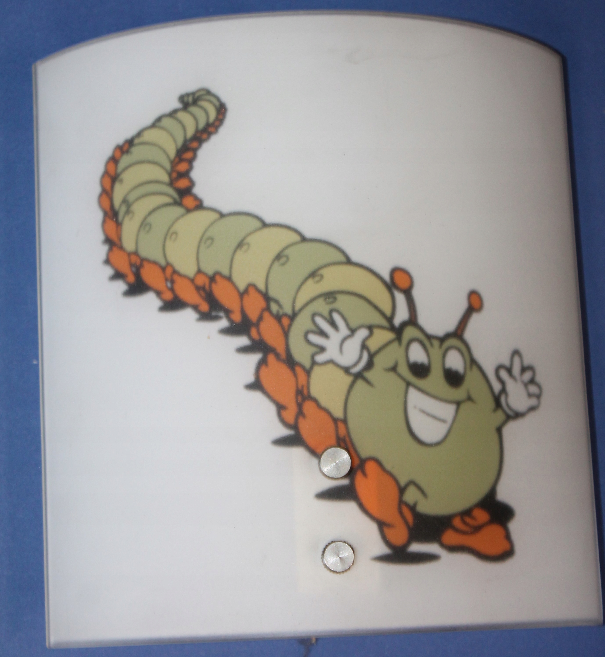 Lampa plafon stonoga wzór dziecięca szklana e14