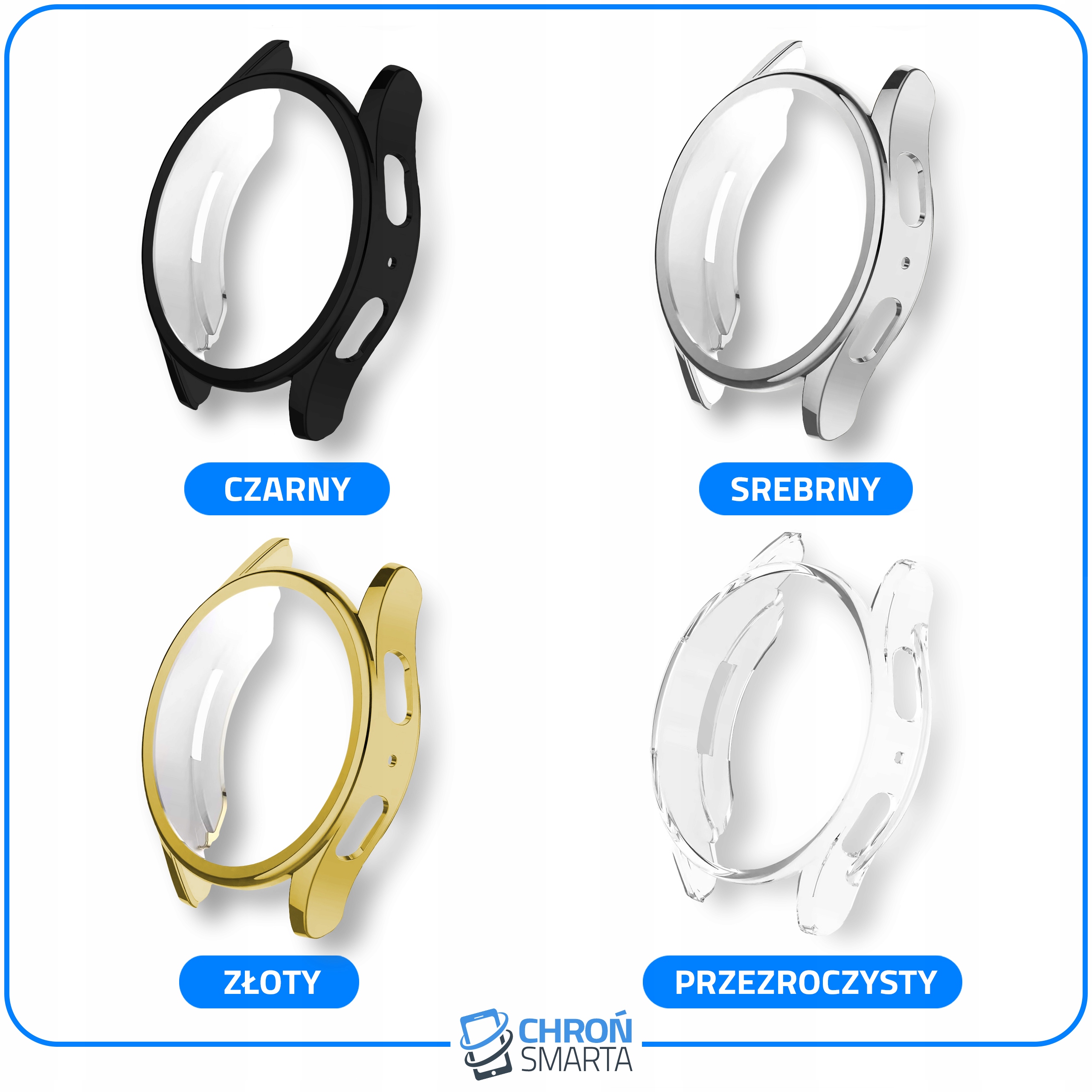 ETUI OCHRONNE 2w1 do Samsung Galaxy Watch 7 44mm obudowa do zegarka case Marka ChronSmarta