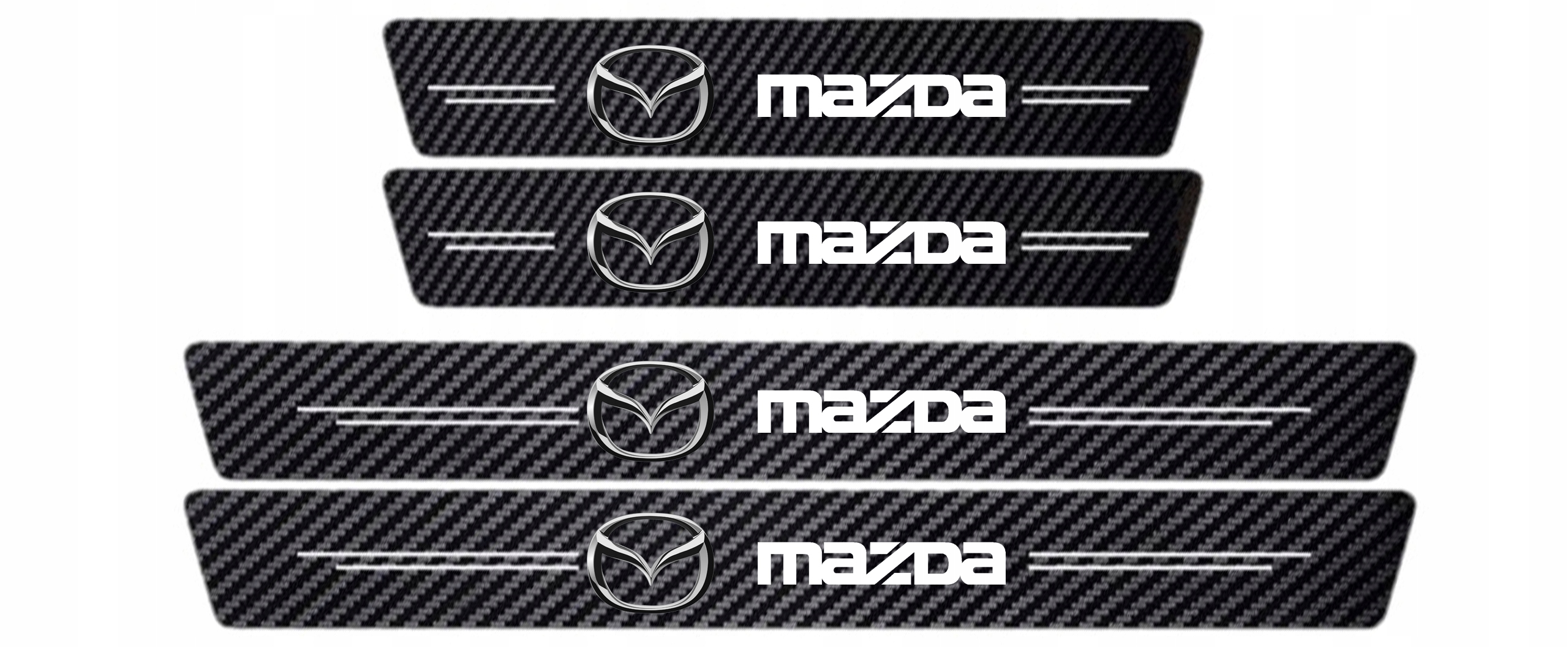 

Osłona naklejka na progi Mazda Carbon 2