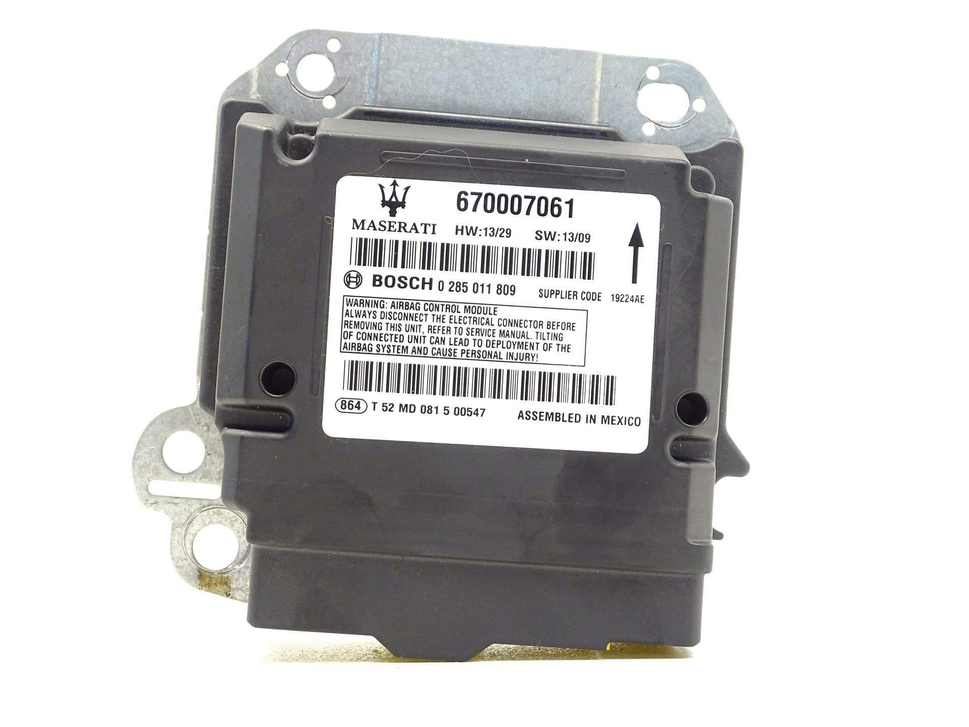 modulo Centralina SENSOR airbag airbag MASERATI GHIBLI III 670007061