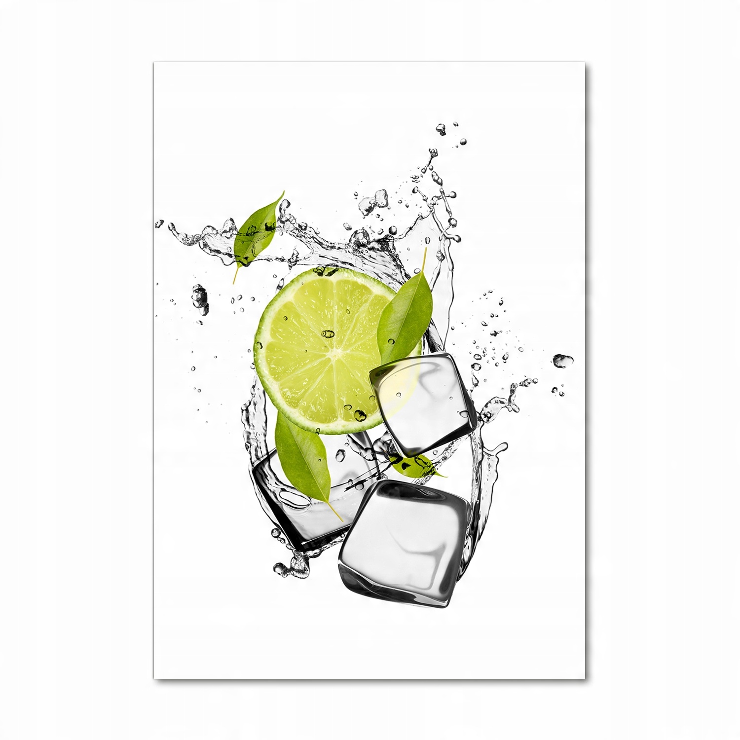 

Foto obraz akrylowy do salonu Limonka i lód 70x100