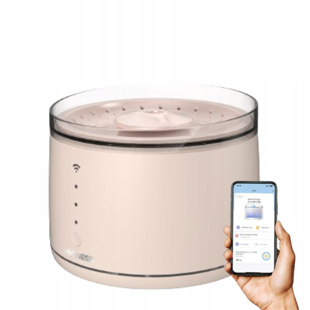 Levně Fontána automatické krmítko ovládané aplikací 1,8 l pro kočky Dogness