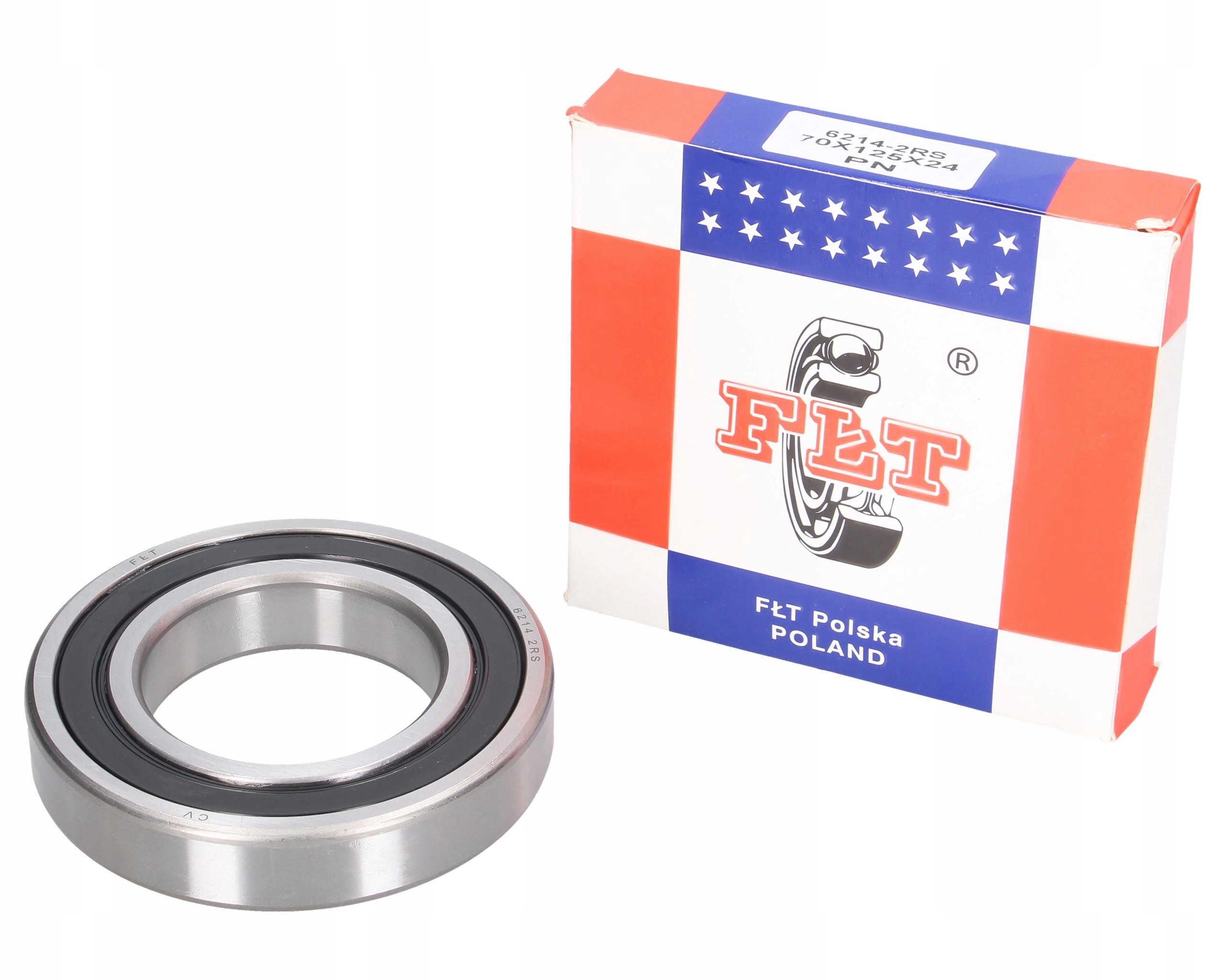 Kuličkové ložisko 6214 2RS Fłt 70x125x24 mm