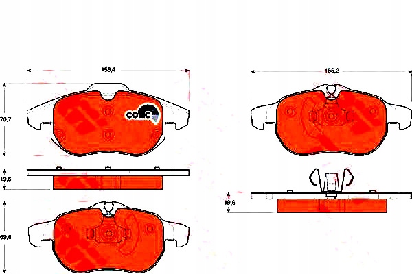 Trw Brzdové Destičky Cadillac Bls 2.0 T Awd