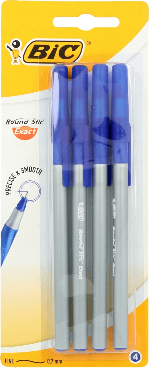 

Długopisy niebieskie Bic Round Stic Exact 4 sztuki