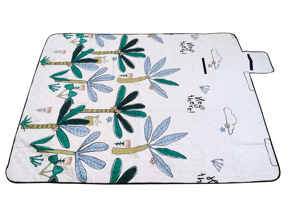 Mata plażowa koc piknikowy biwakowy palmy 200x200 Model S-TRADE-1