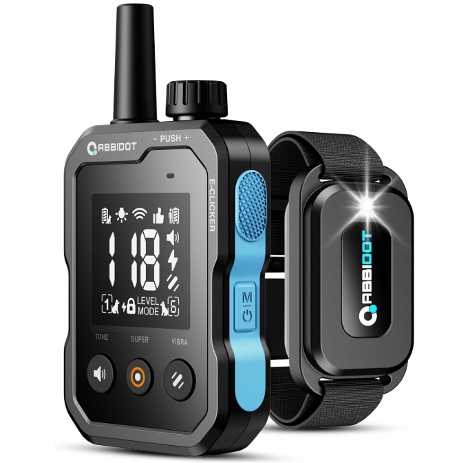 Levně Profesionální tréninkový obojek Abbidot T70 – dosah 3500 m, voděodolný