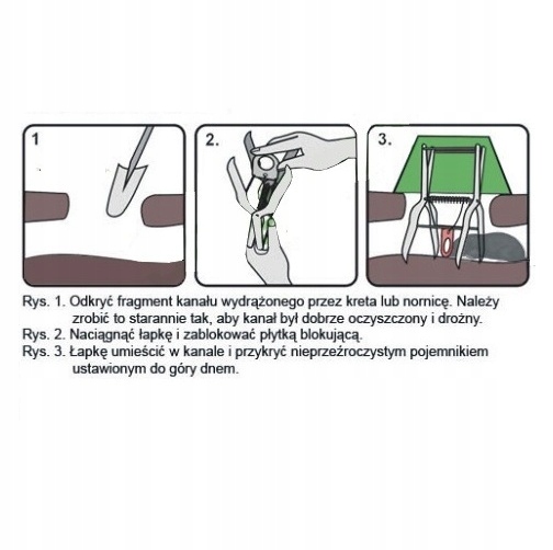 PUŁAPKA ŁAPKA KRETOŁAP CHWYTACZ NA KRETY I NORNICE MEALOWA EAN (GTIN) 5904842051020