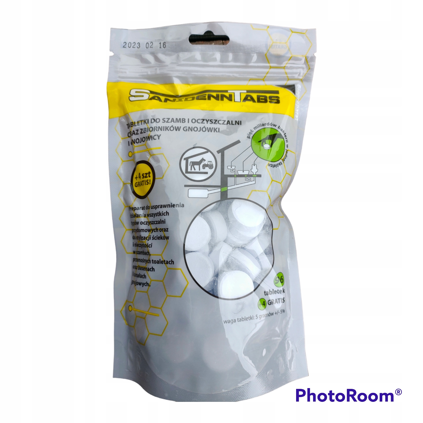 Preparat Proszek Bakterie do szamba Szamba tabletki Biobakt Sanidenn 100szt