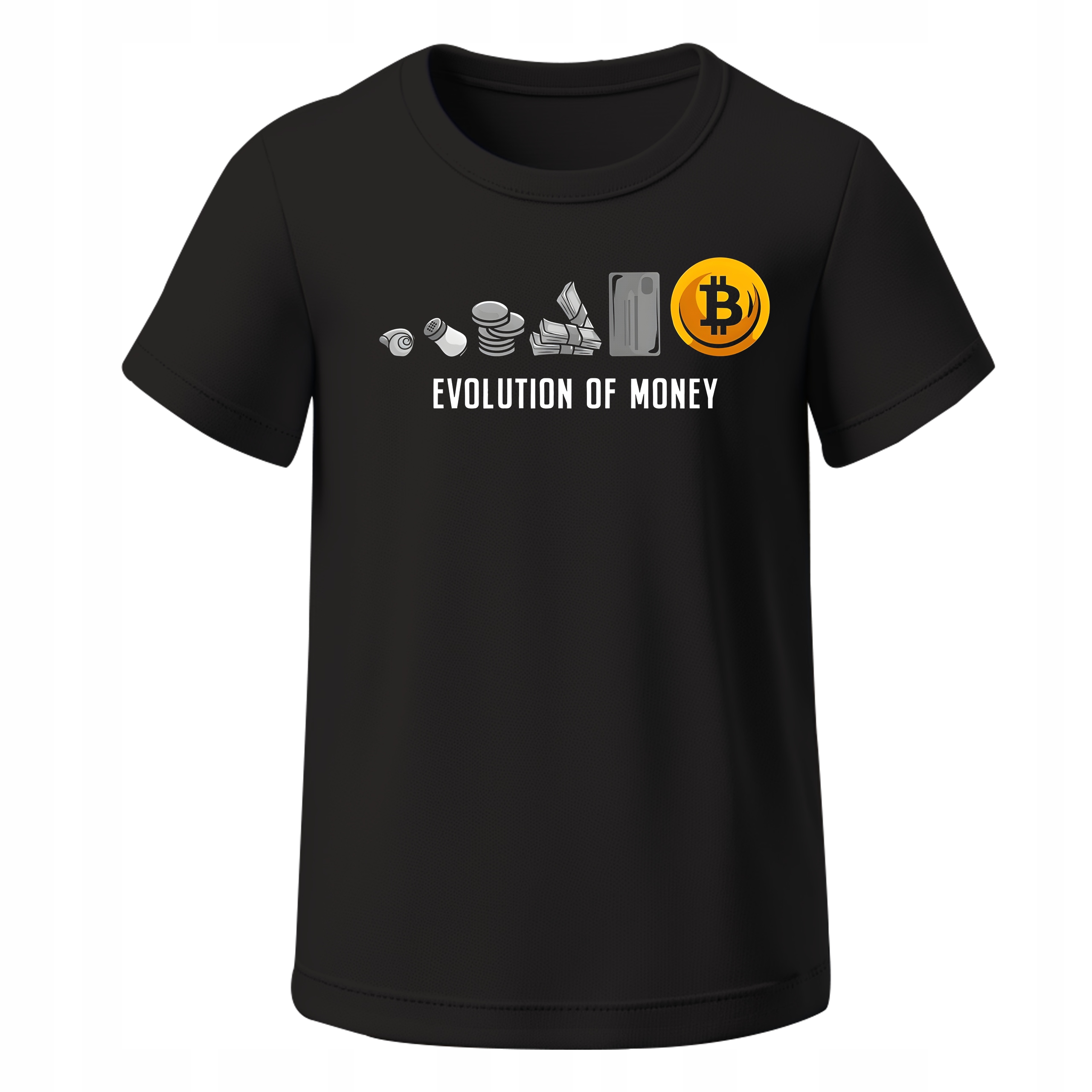 MĘSKI T-SHIRT KOSZULKA EVOLUTION OF MONEY BITCOIN TSHIRT KRYPTOWALUTY L •  Cena, Opinie • T-shirty 16882088765 • Allegro