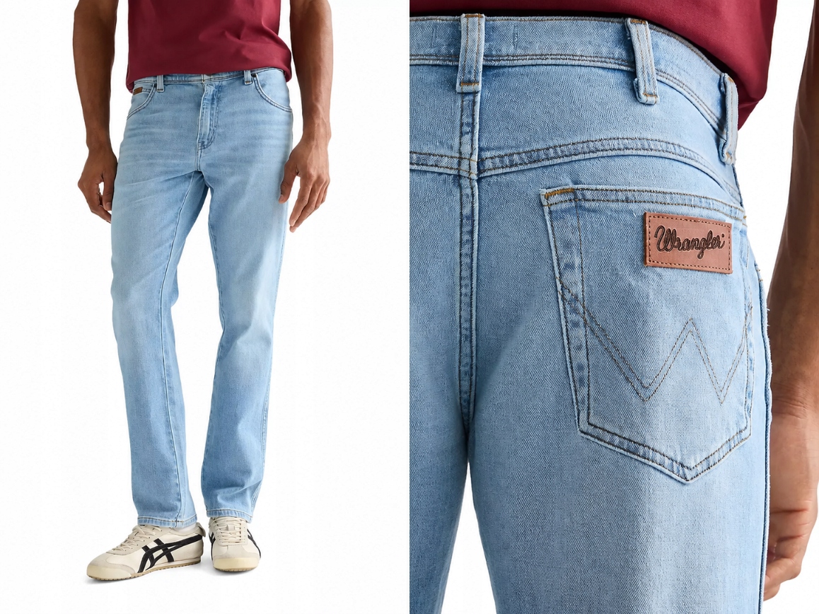 Wrangler Texas Slim pánské zúžené džínové kalhoty modré W38 L32