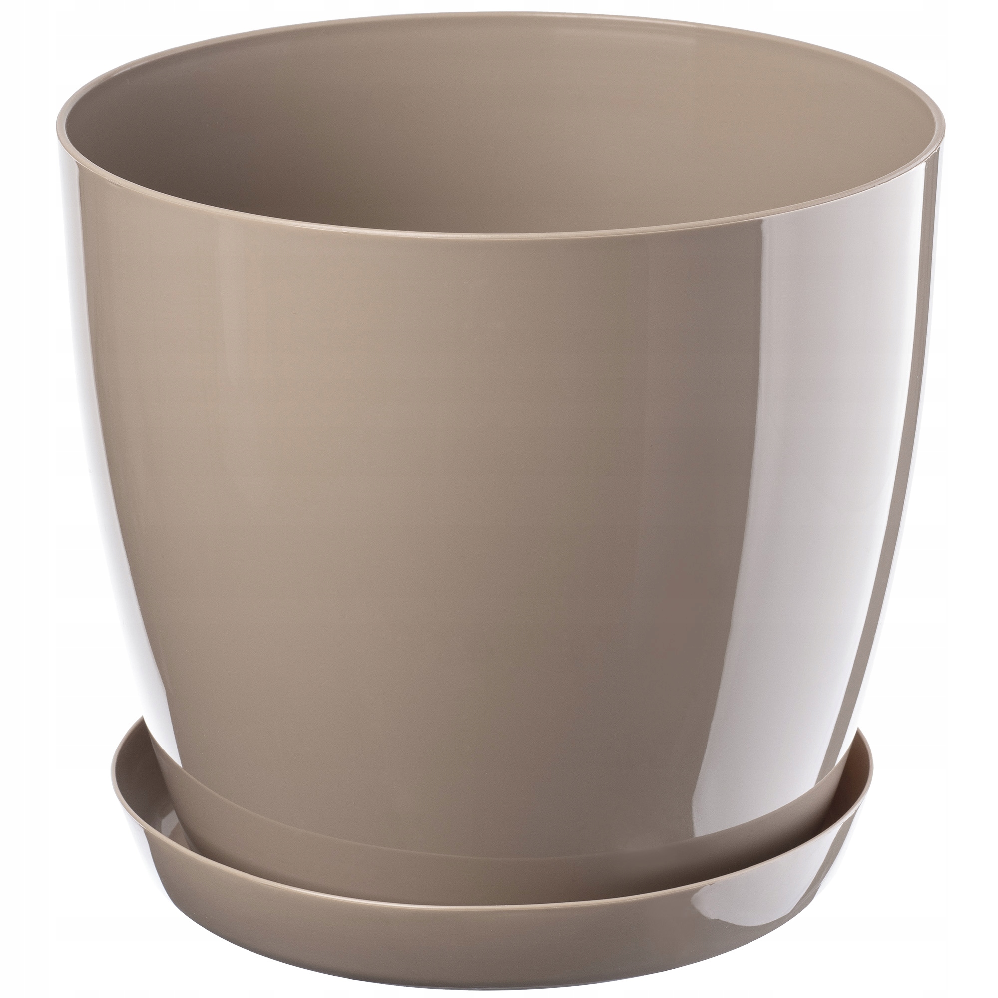 

Doniczka Osłonka Na Kwiaty Podstawka Beżowa 14cm