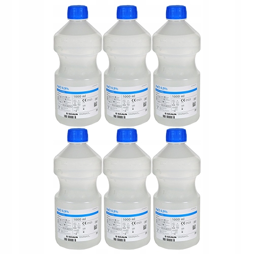 

6x Sól fizjologiczna NaCl 0.9% B.Braun 1000ml