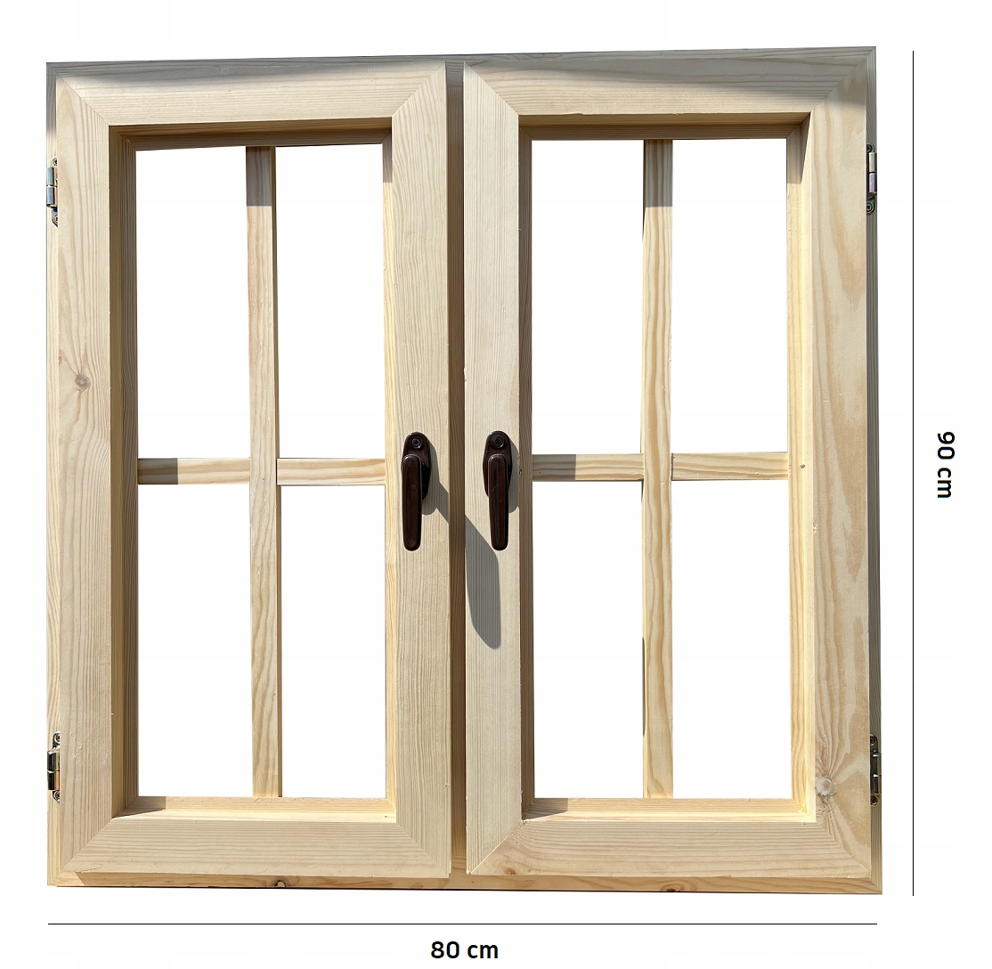 OKNO DREWNIANE OTWIERANE 80x90 cm Kod producenta 80x90