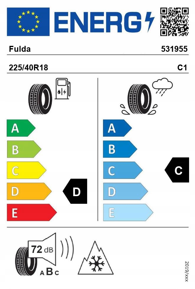 2x FULDA KRISTALL CONTROL HP 225/40R18 92 V Rok produkcji 2025