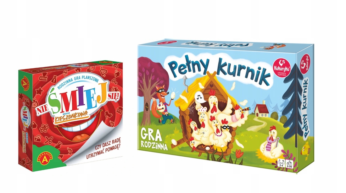 

Zestaw 2w1 Gry Pełny Kurnik Nie Śmiej Się Mini